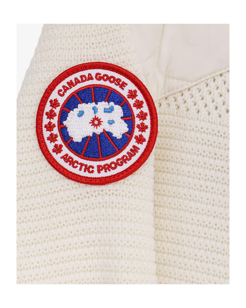 Canada Goose White Hybridge Quilted Hooded Jacket
