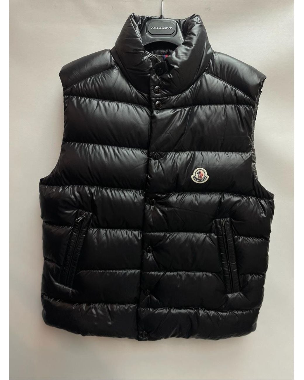 Moncler Black Tibb High-Neck Zip-Up Padded Gilet for men