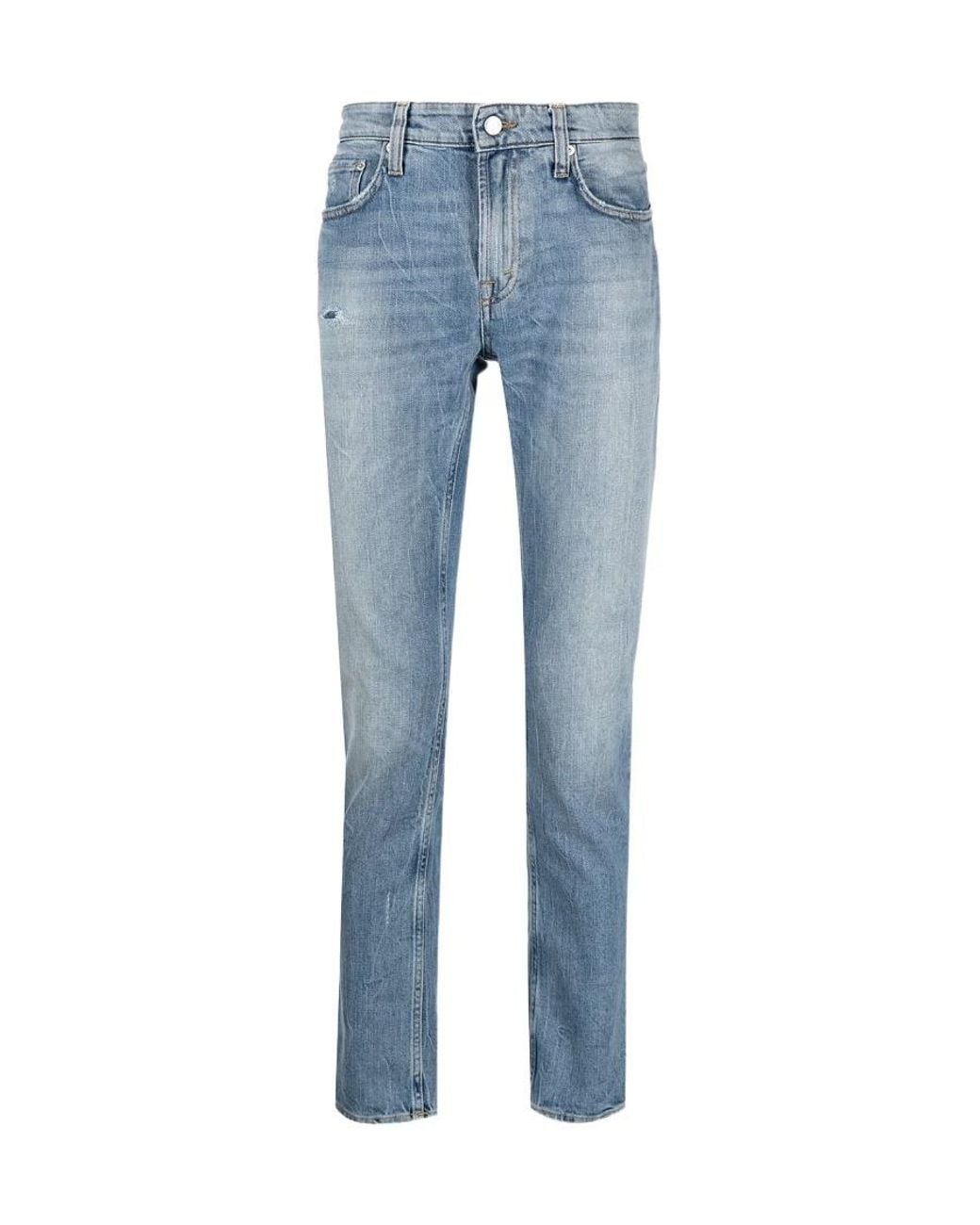Department 5 Blue Straight-Leg Jeans for men