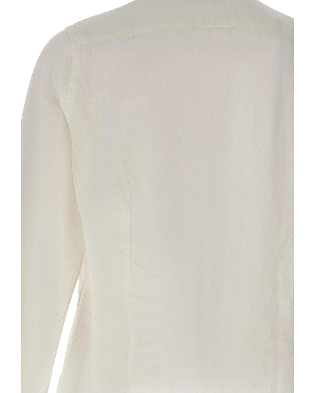 Eleventy White Long Sleeved Buttoned Shirt for men