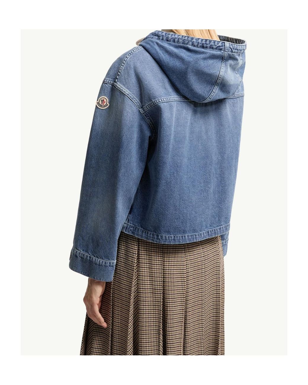 Moncler Blue Ecrevisse 3-In-1 Denim Down Jacket