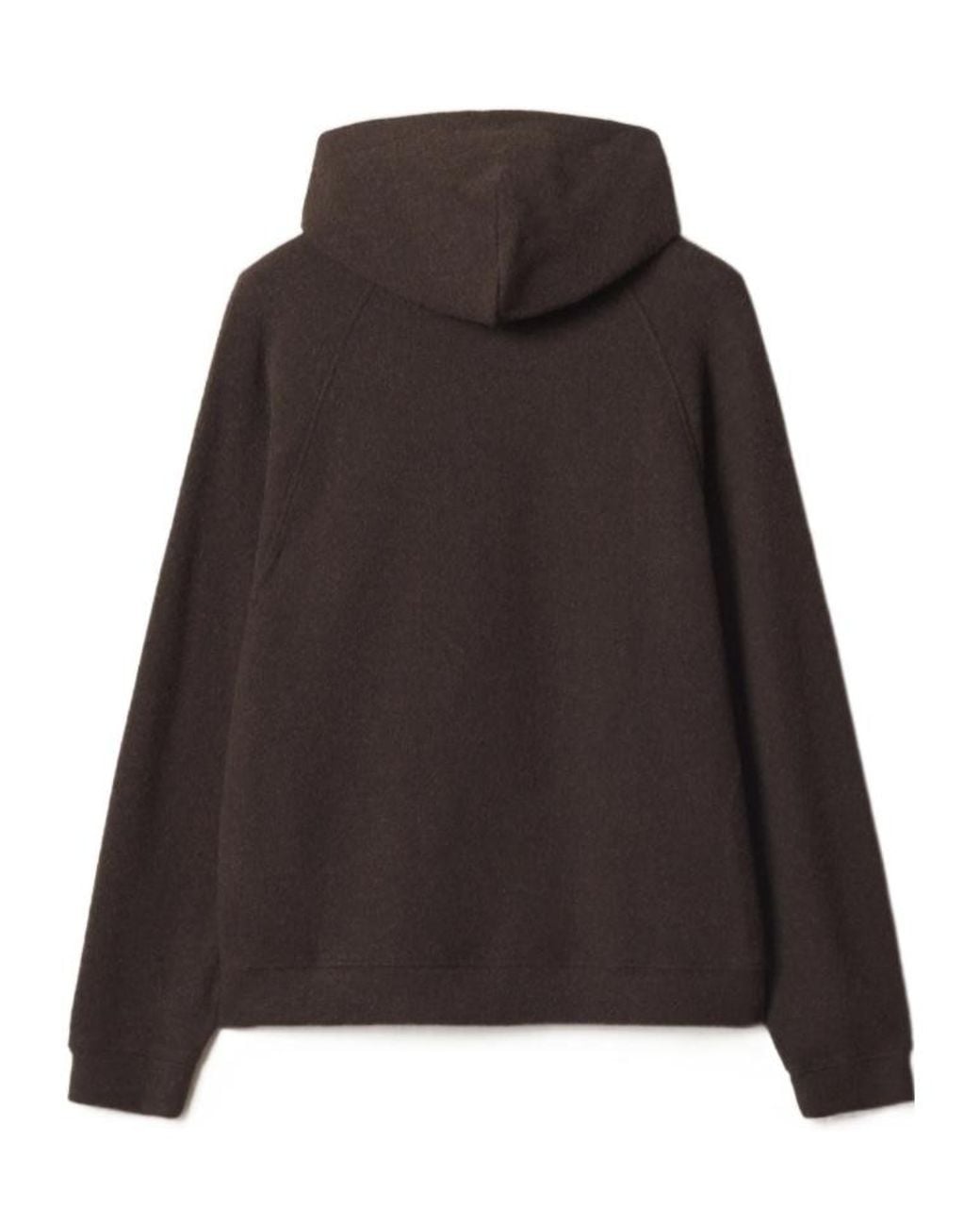 Maison Kitsuné Brown Wool Blend Fleece Comfort Hoodie for men
