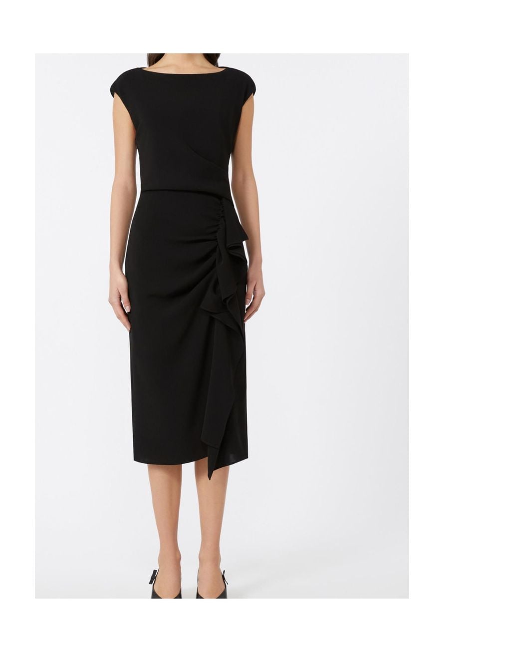 Max Mara Black Bodycon Cady Dress