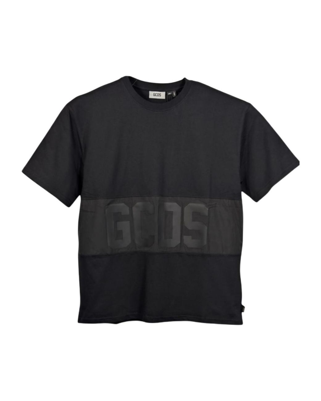 Gcds Black Crew-Neck T-Shirt for men
