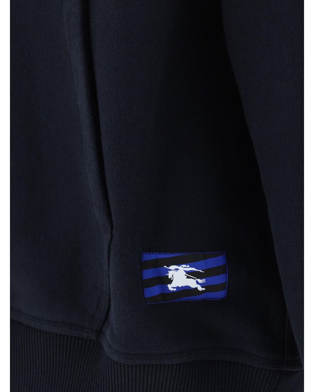 Burberry Black Kangaroo-Pouched Drawstring Hoodie for men