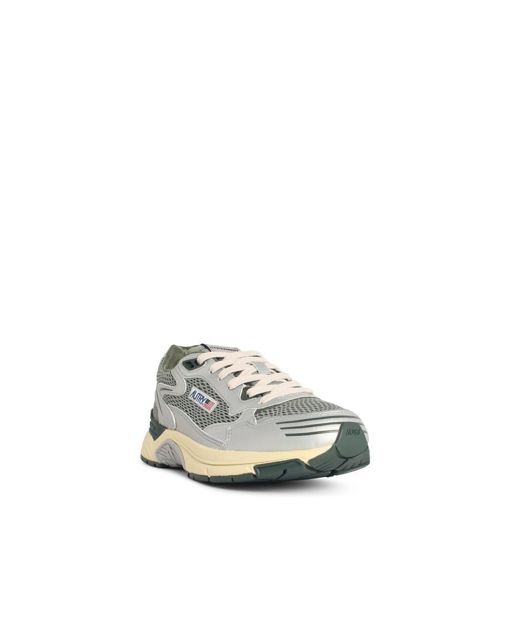 Autry White 'Hyperway Low' And Mesh Sneakers for men