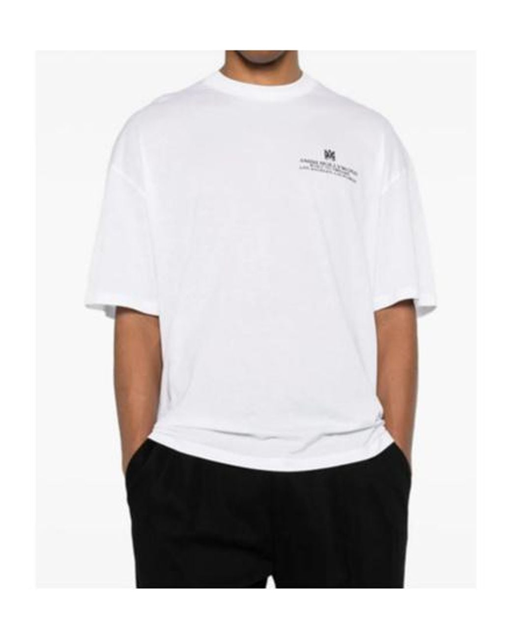 Amiri White Short Sleeve Crewneck T-Shirt for men