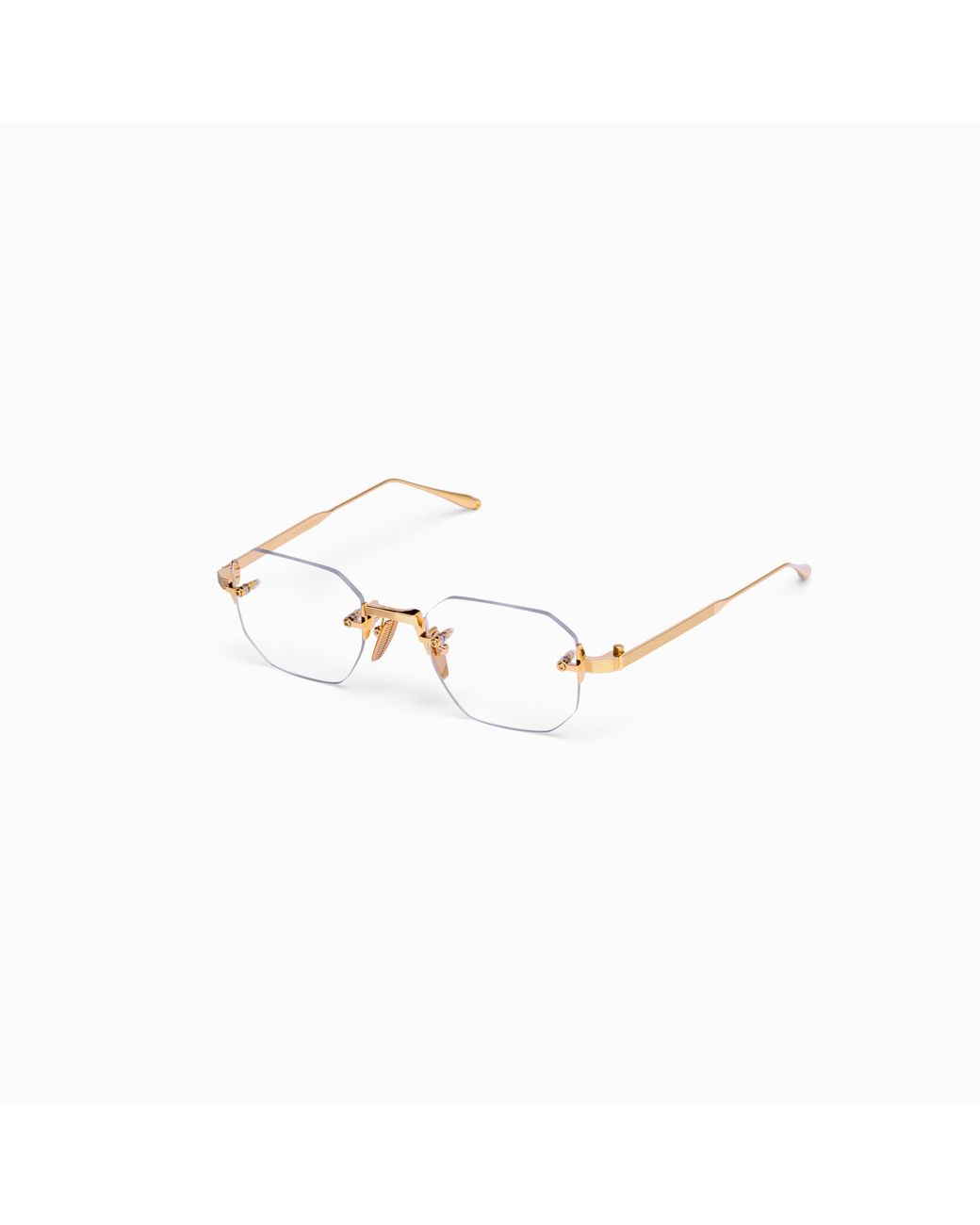 Akoni White Geometric Flat Lens for men