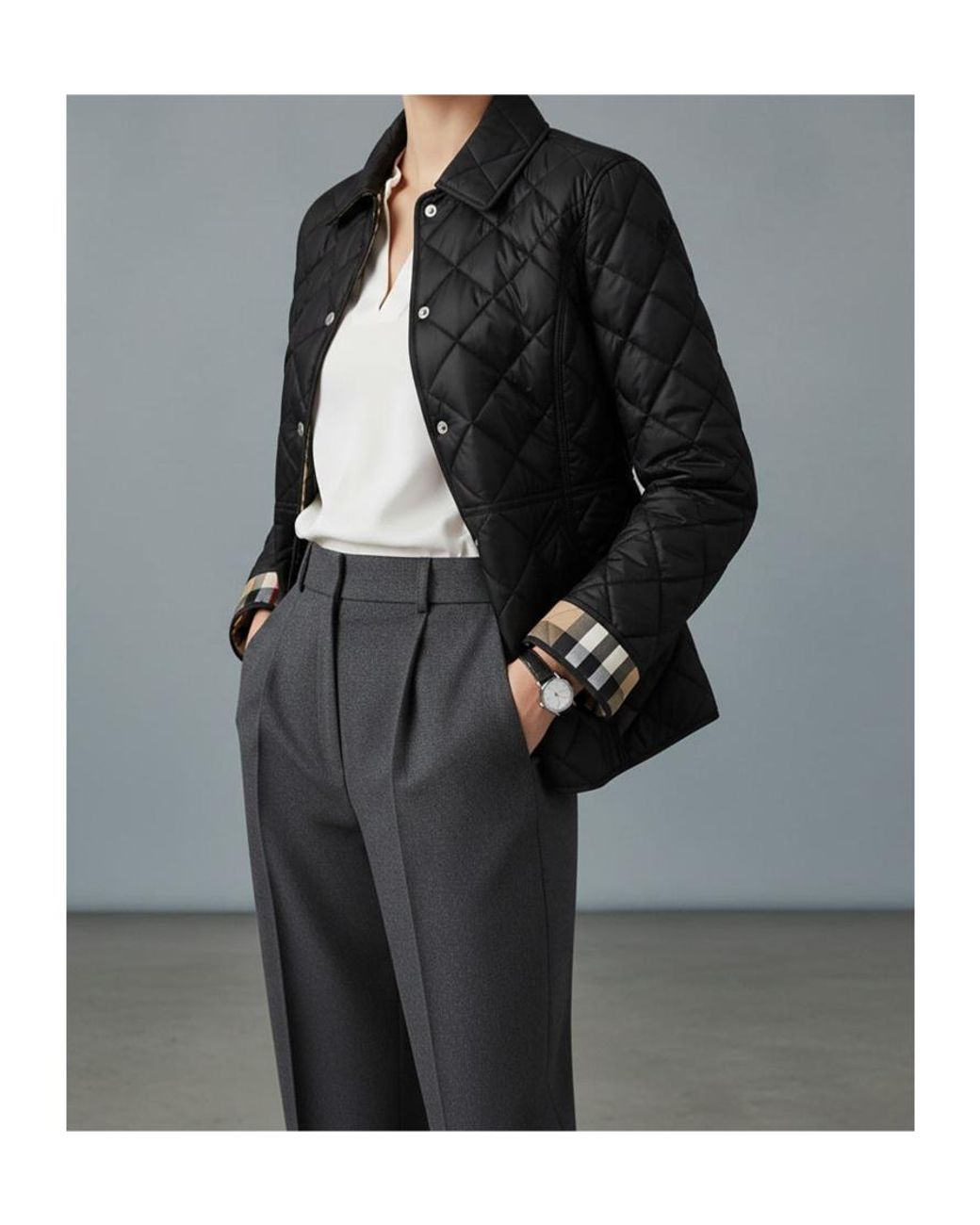 Burberry Black Quilted Cotton Clothing