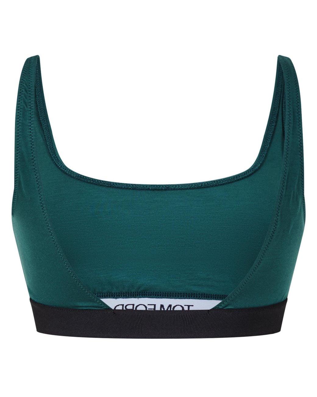 Tom Ford Green Solid Color Signature Bralette