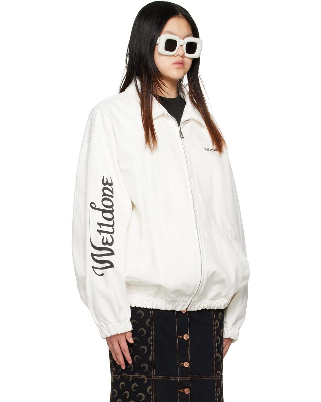 we11done White Logo Casual Jacket for men