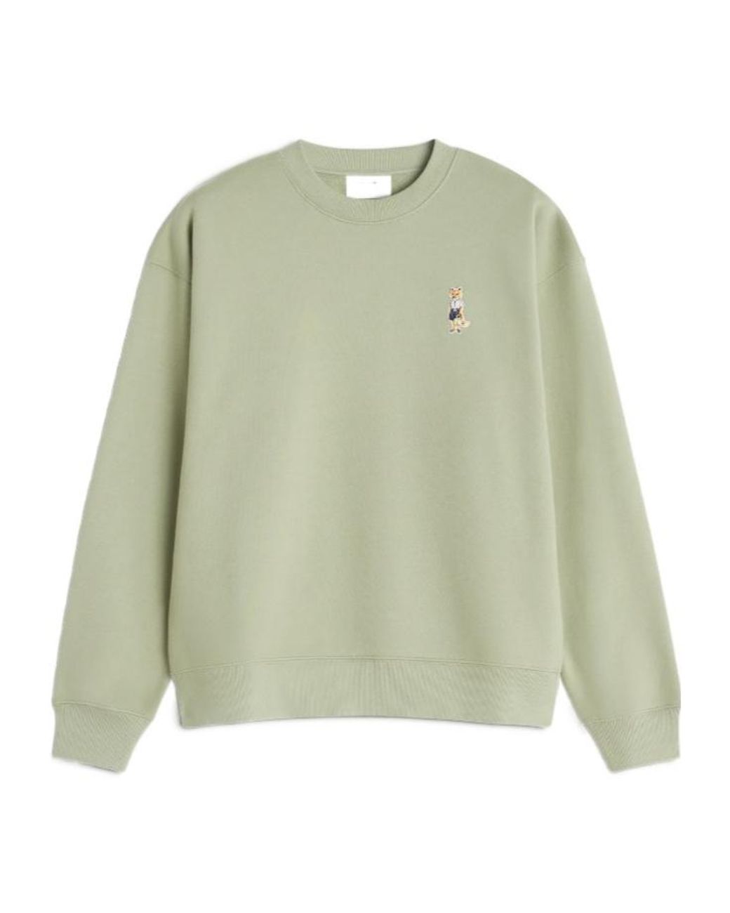 Maison Kitsuné Green Maison Kitsuné Dressed Fox Logo Sweatshirt