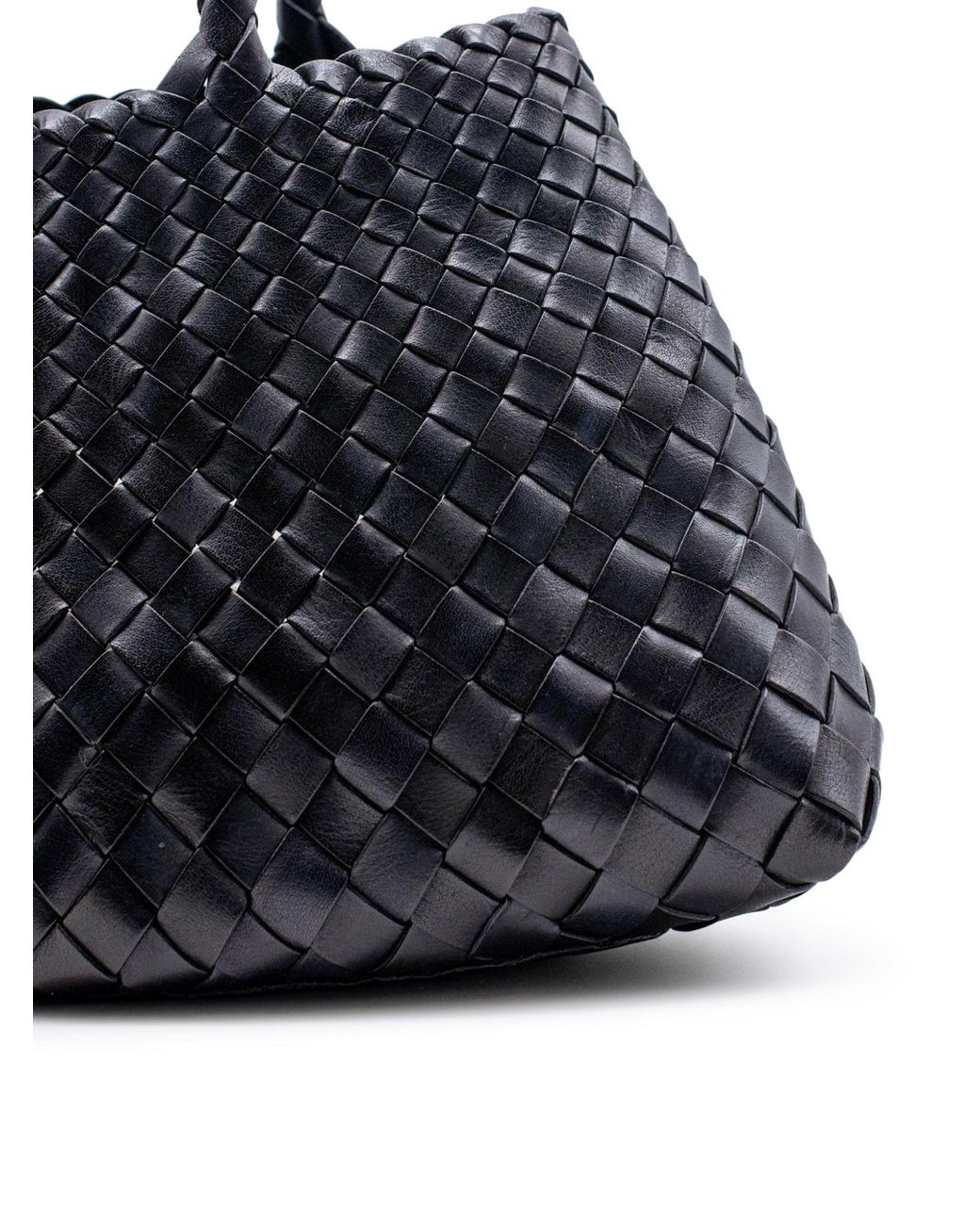 Dragon Diffusion Blue Santa Croce Small Woven Handbag