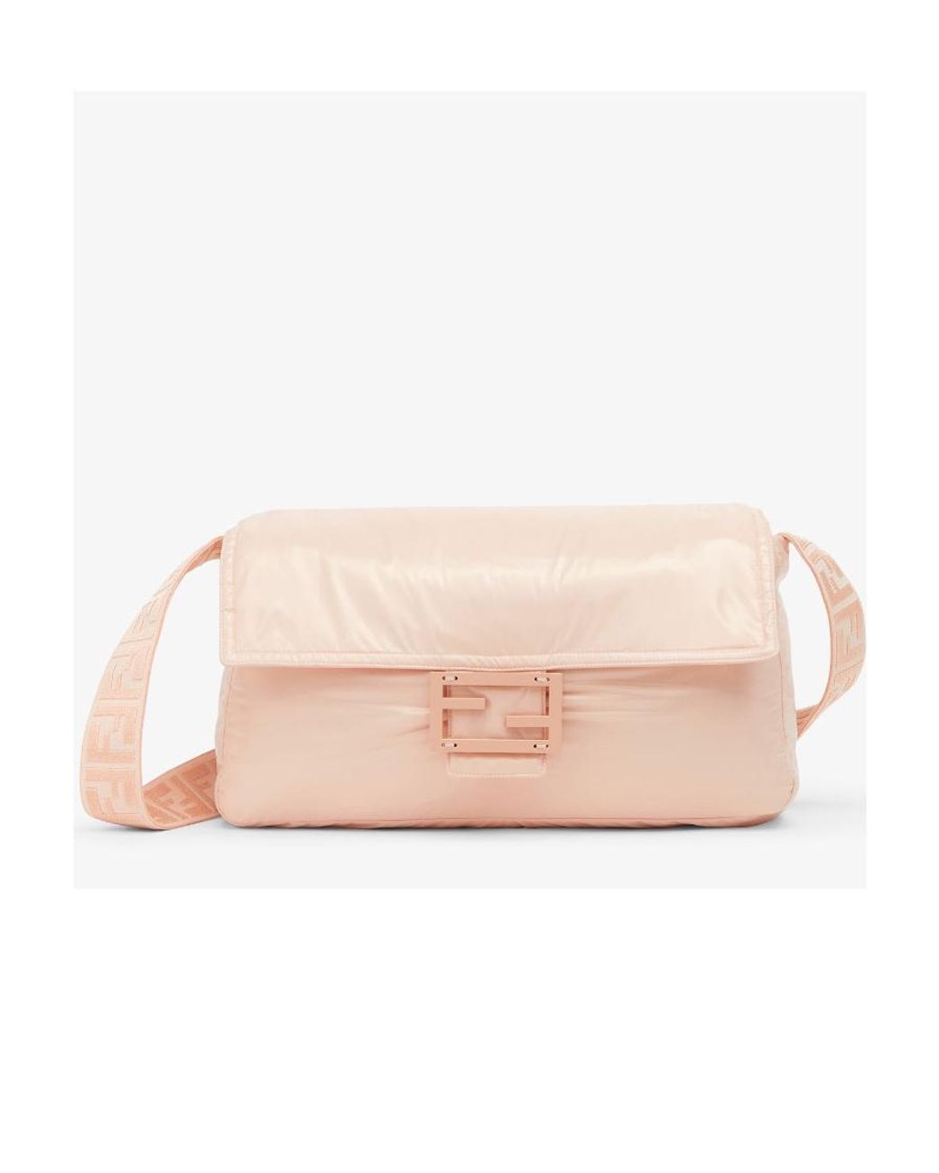 Fendi Pink Cropped Zip-Up Padded Jacket