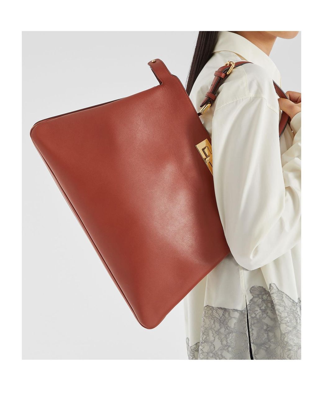 Fendi Red Sienna Leather Bag