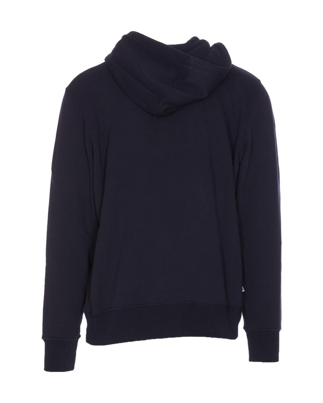 Autry Blue Logo-Printed Drawstring Hoodie for men