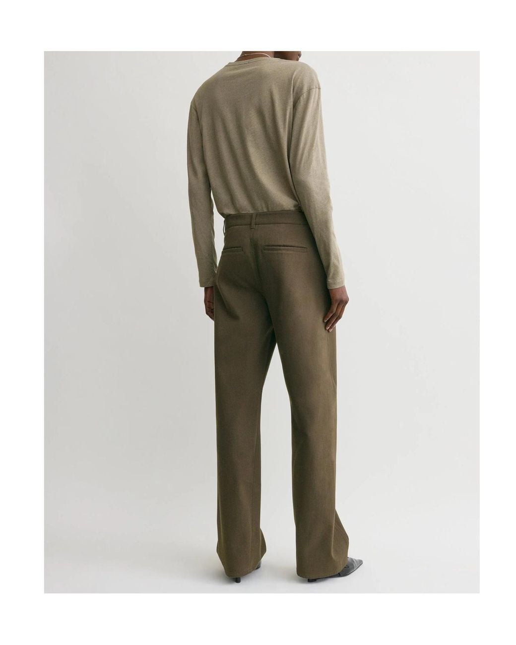 Totême Green Totême Twisted Relaxed Trousers