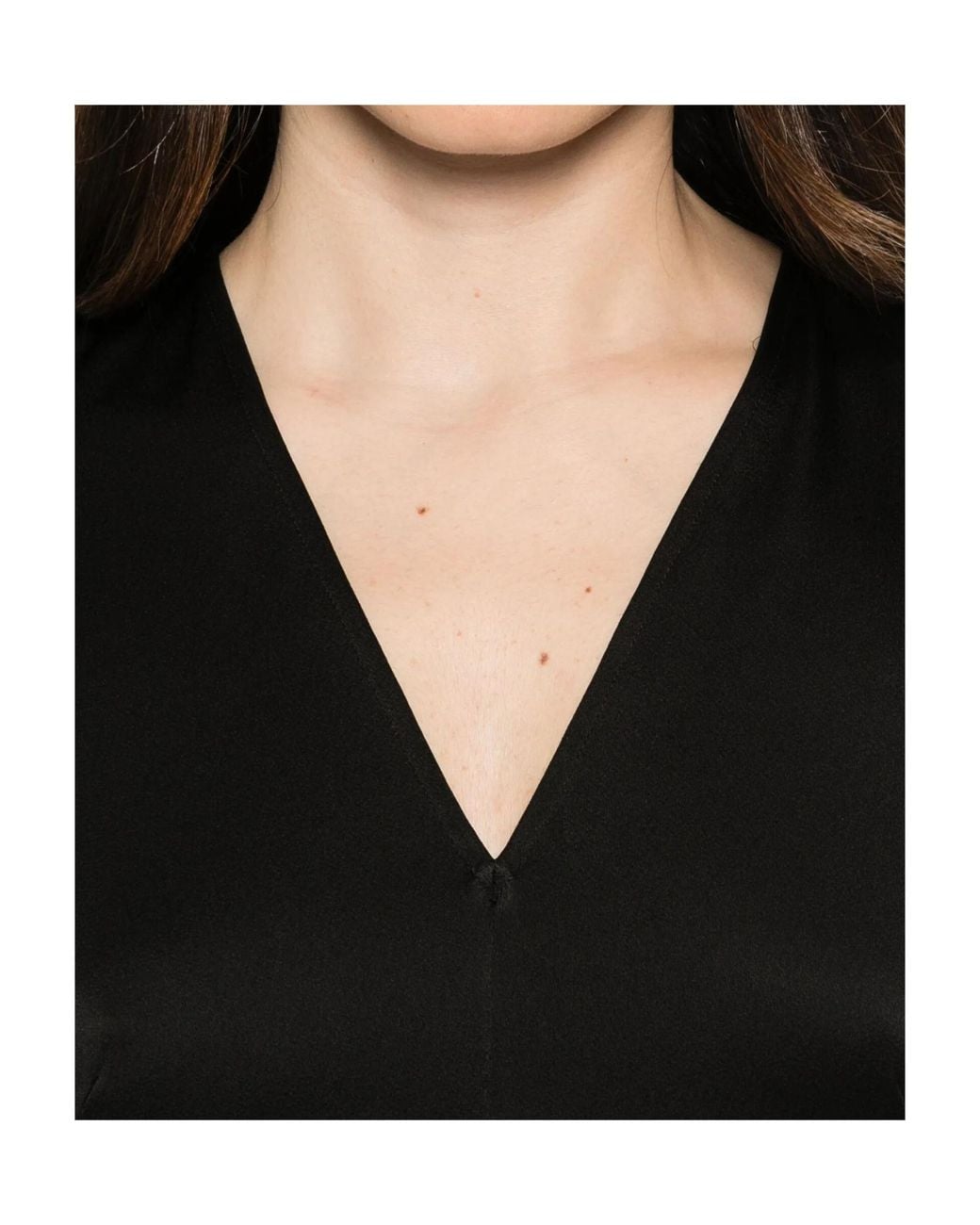 Herno Black V-Neck Dress