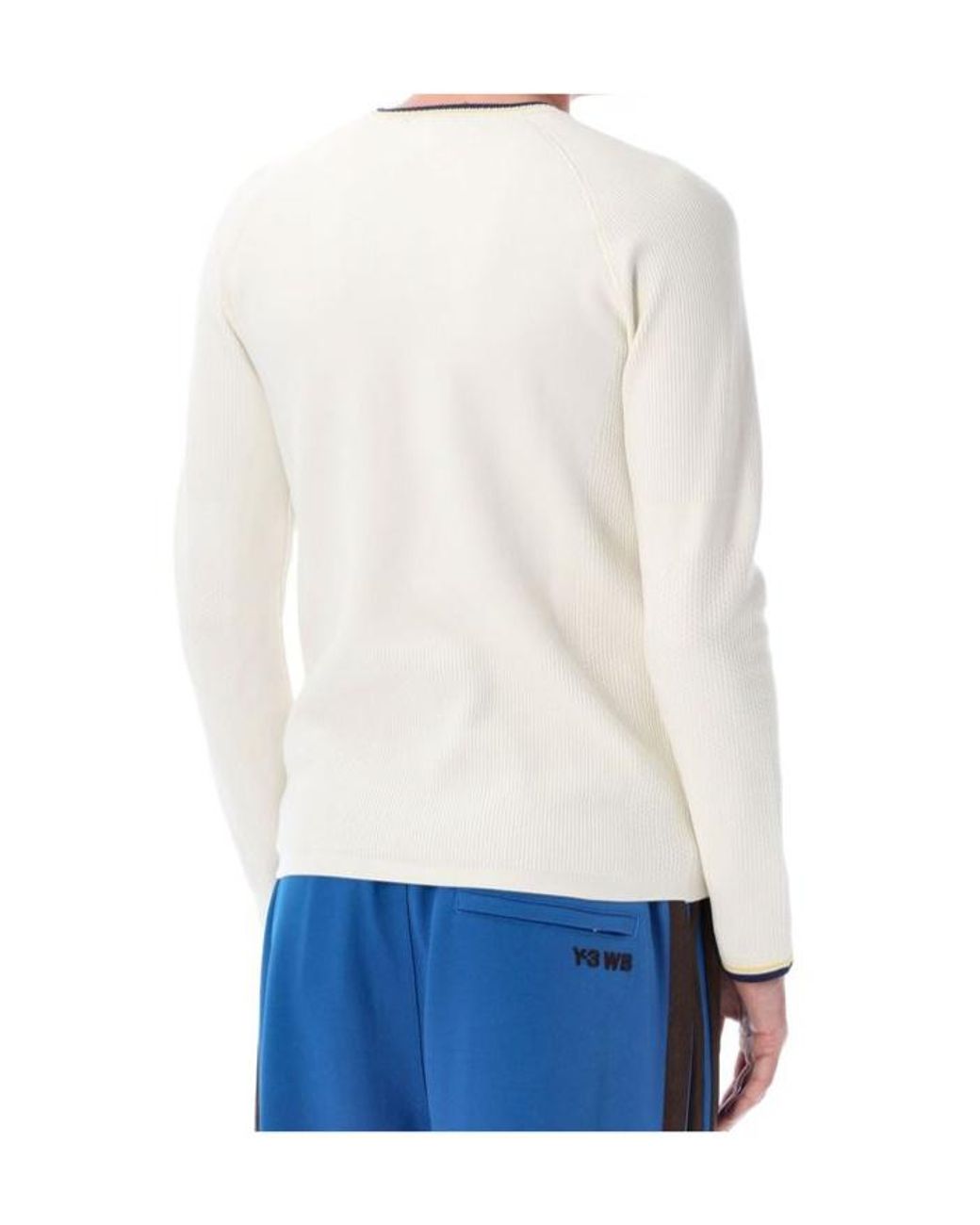 Adidas White Y-3 X Wales Bonner Knit Base Top for men