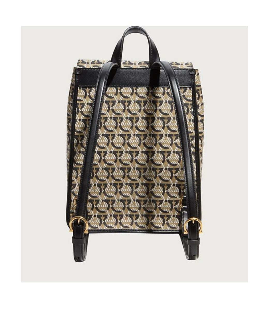 Ferragamo Multicolor Monogram-Logo Backpack