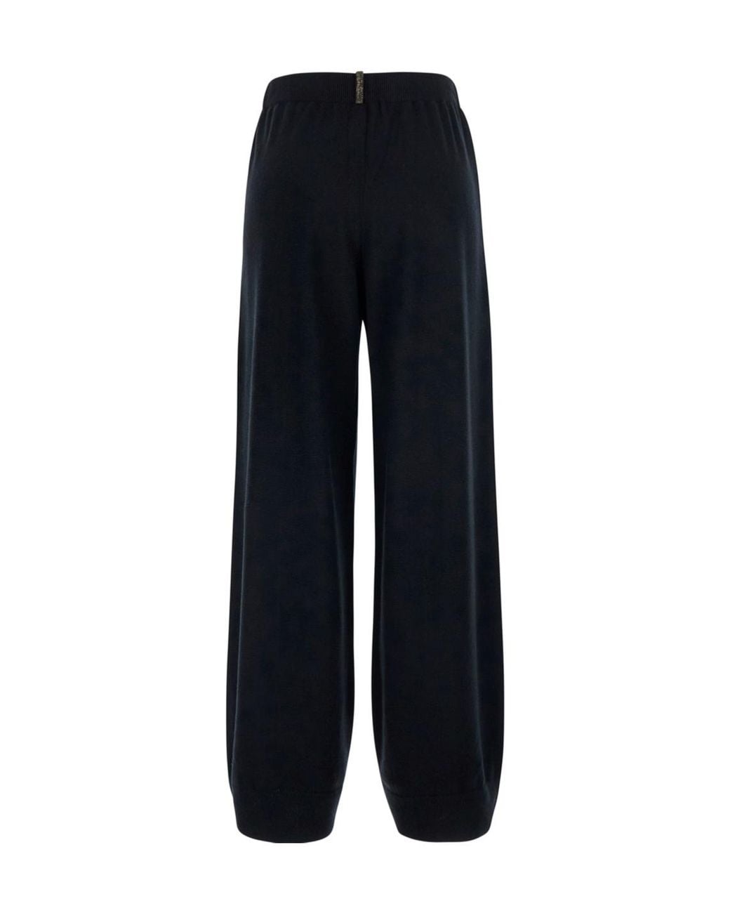 Fabiana Filippi Black Elasticated Knitted Trousers