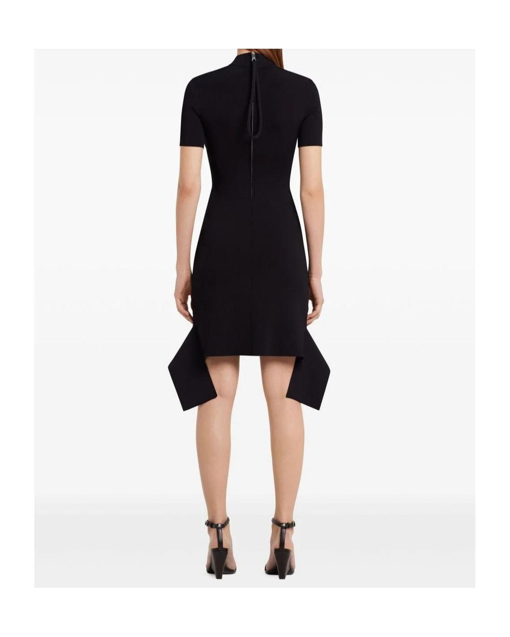 Courreges Black Scuba Mini Dress