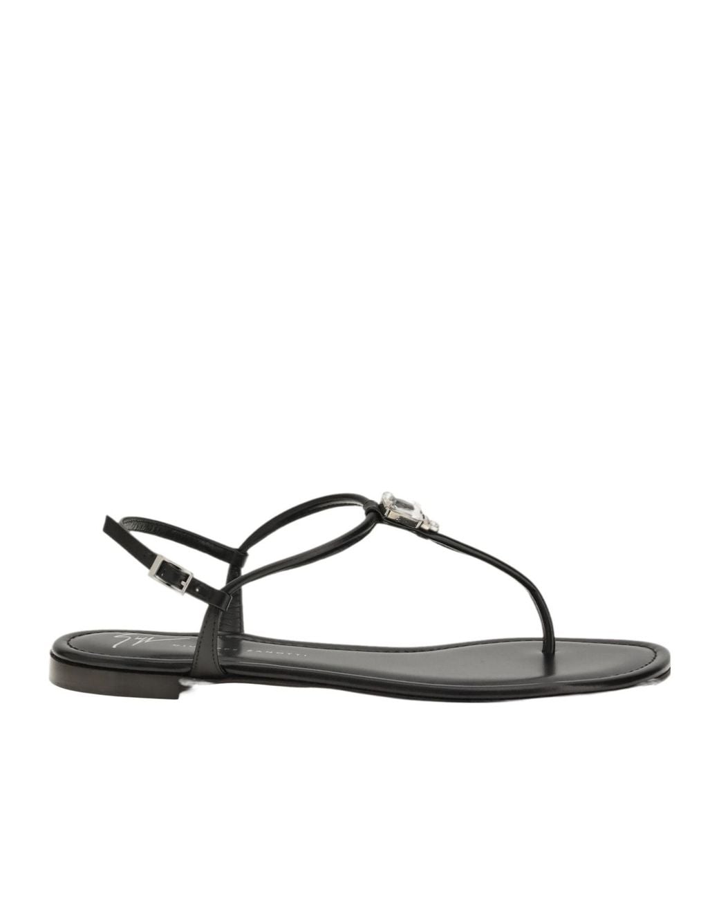 Giuseppe Zanotti Brown Maeeve Embellished Flat Sandals