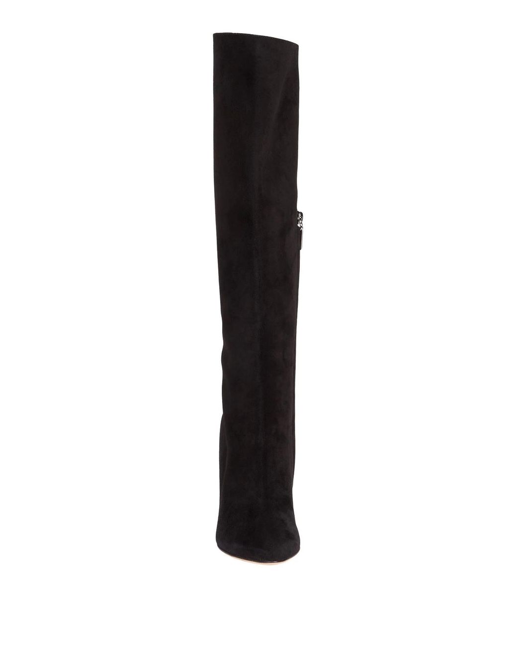 Dolce & Gabbana Black Minimalist Round-Toe Leather Boots
