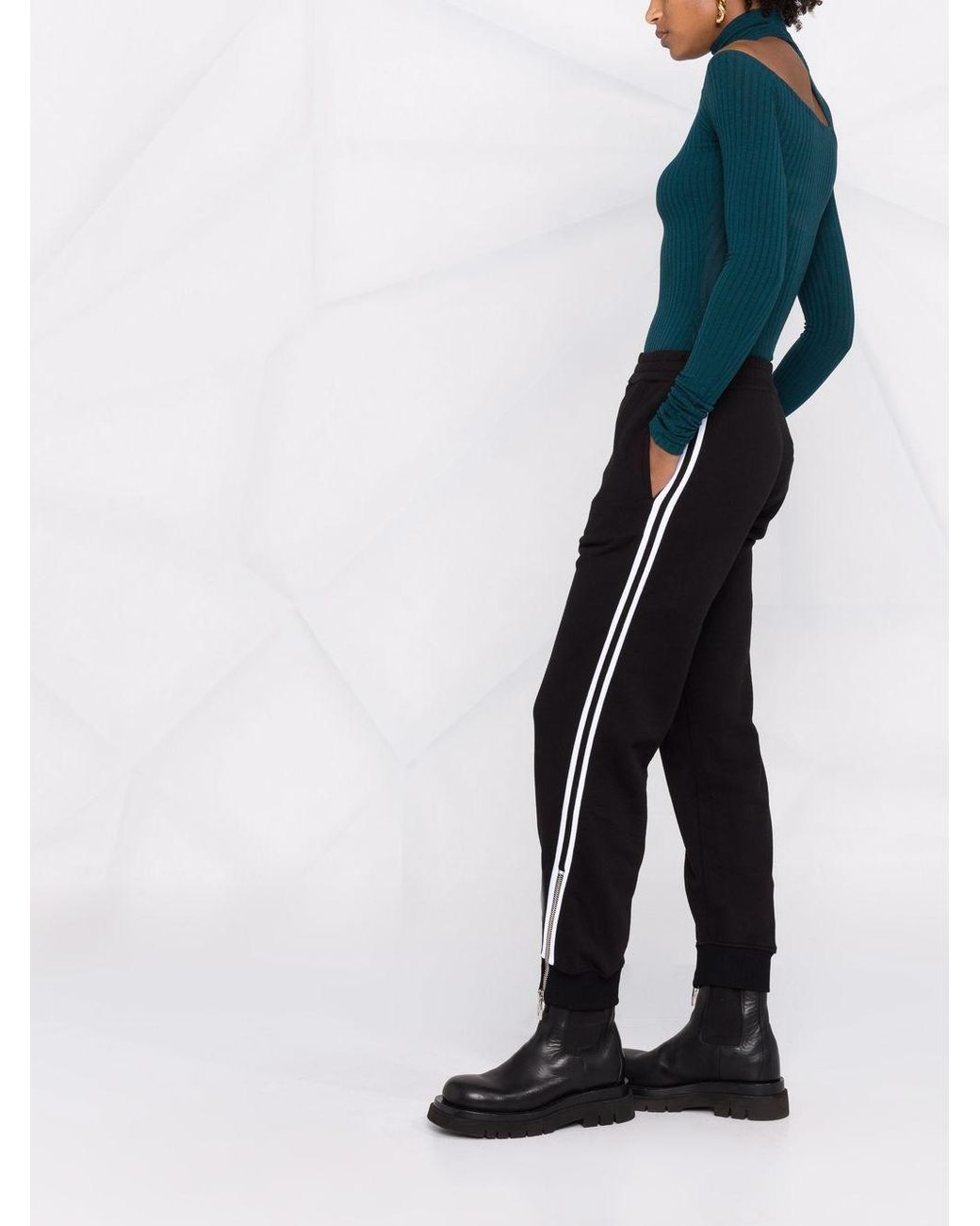 McQueen Black Zip Joggers