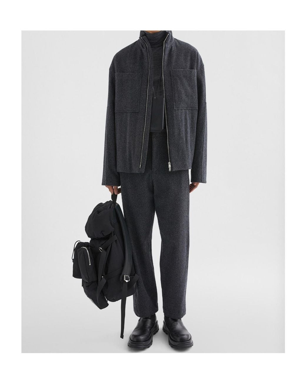 Jil Sander Black Padded Blouson for men