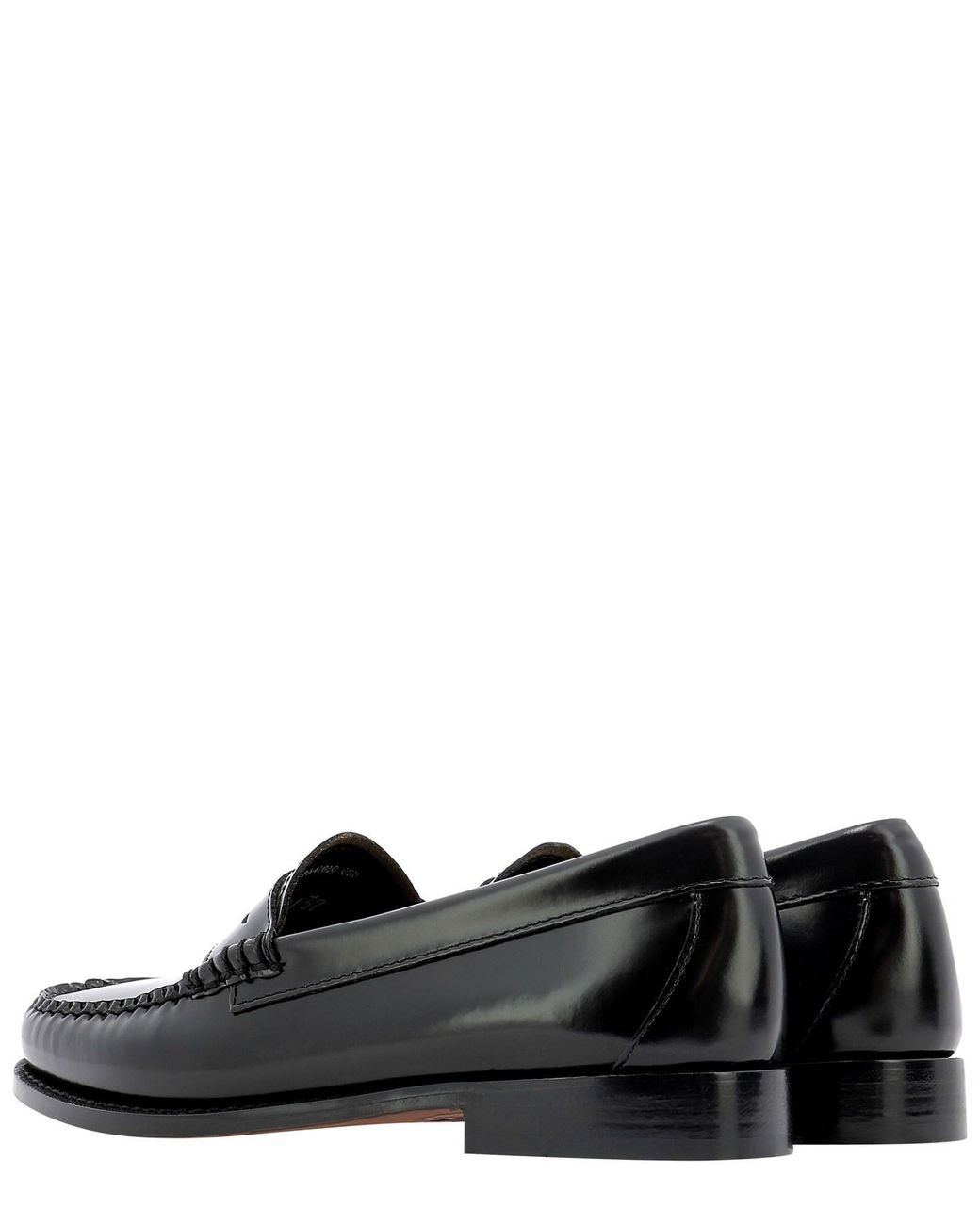 G.H.BASS Black Penny Bar Loafers