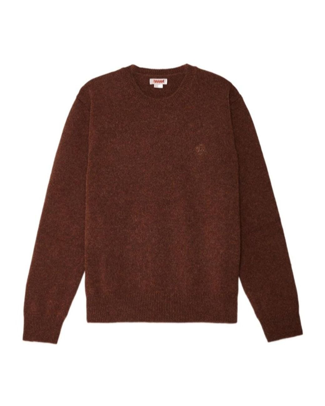 Baracuta Brown Shetland Sweater for men