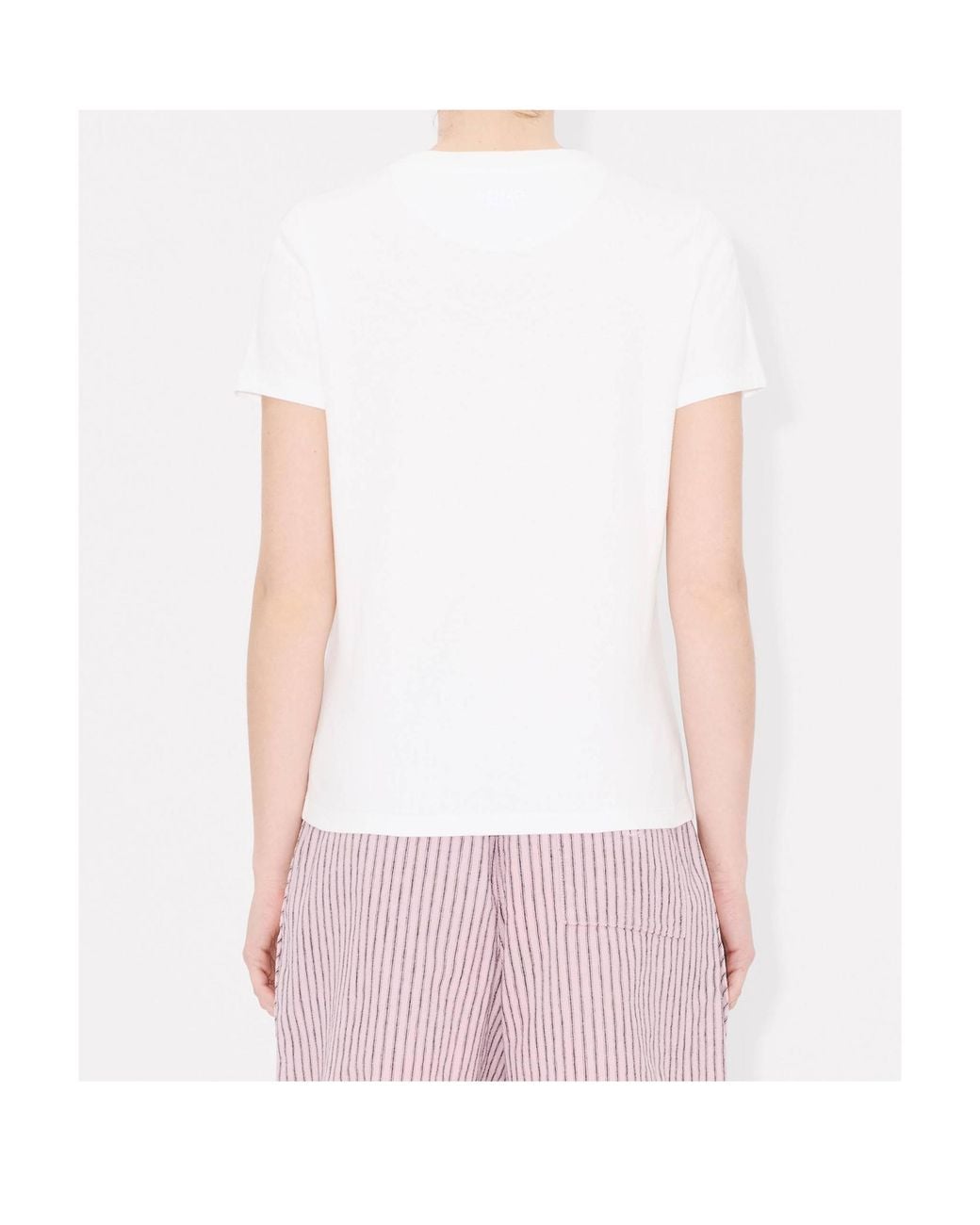 KENZO White Elephant Logo Embroidered T-Shirt