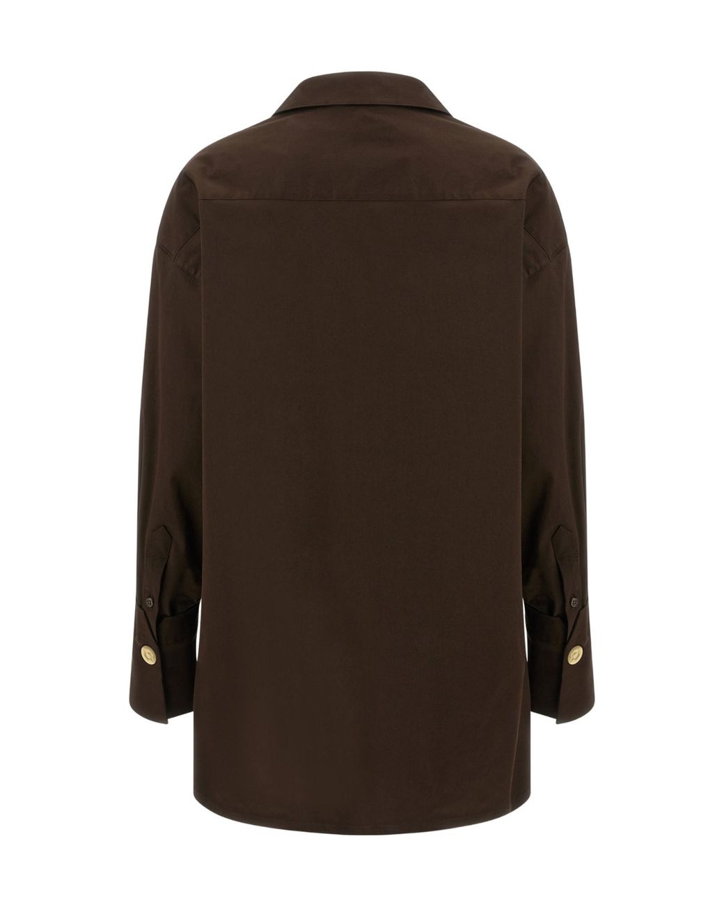 DARKPARK Brown Jodie Popeline Tunic Style Shirt