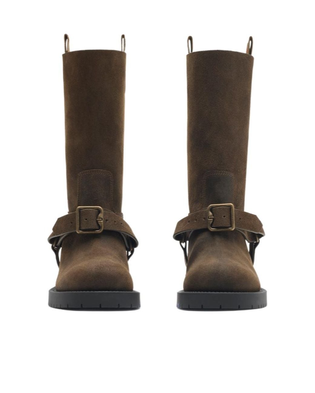 Burberry Brown Soft Saddle Low Boots