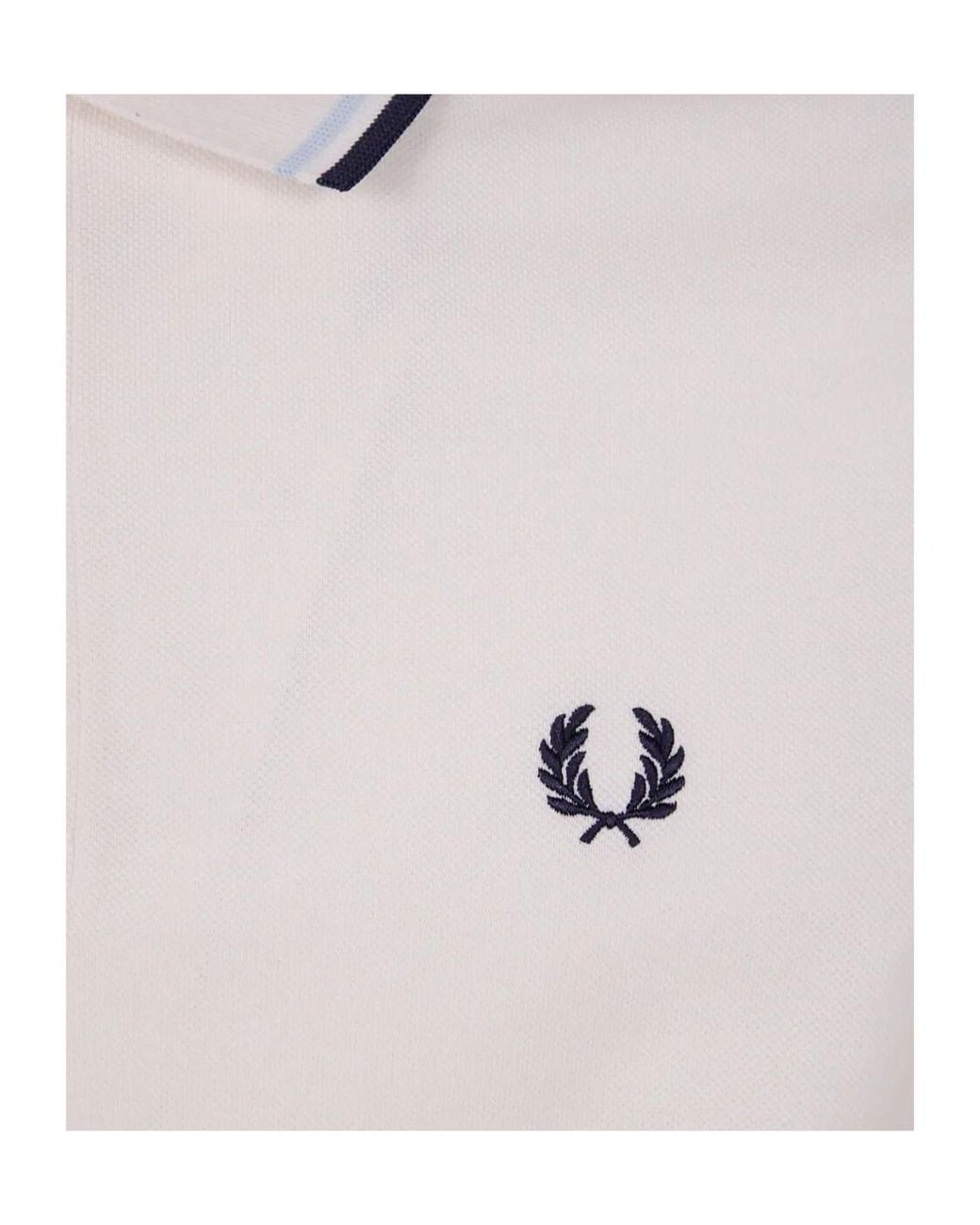 Fred Perry White Short-Sleeved Polo Shirt for men