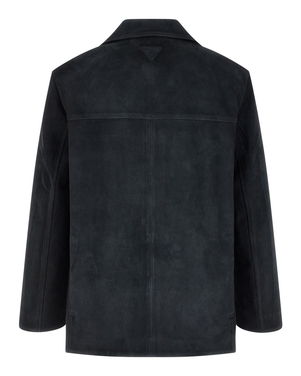 Prada Blue Suede Caban Jacket for men
