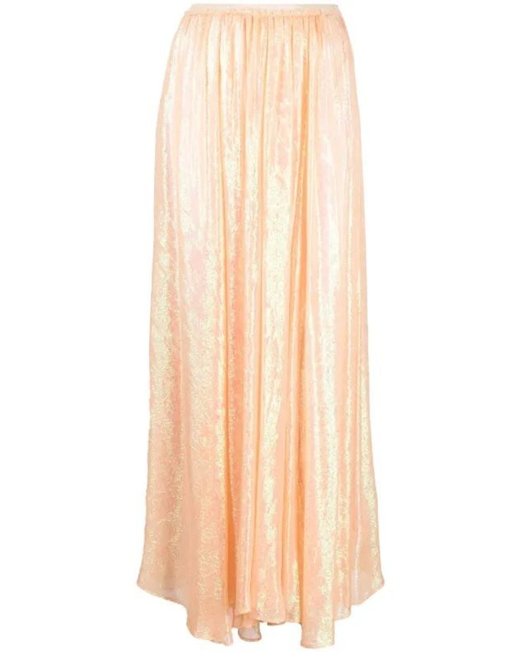 Forte_forte Natural Jacquard Flared Skirt