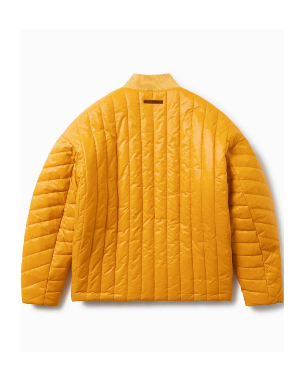 1989 STUDIO Yellow Quilted Zip-Up Coat for men