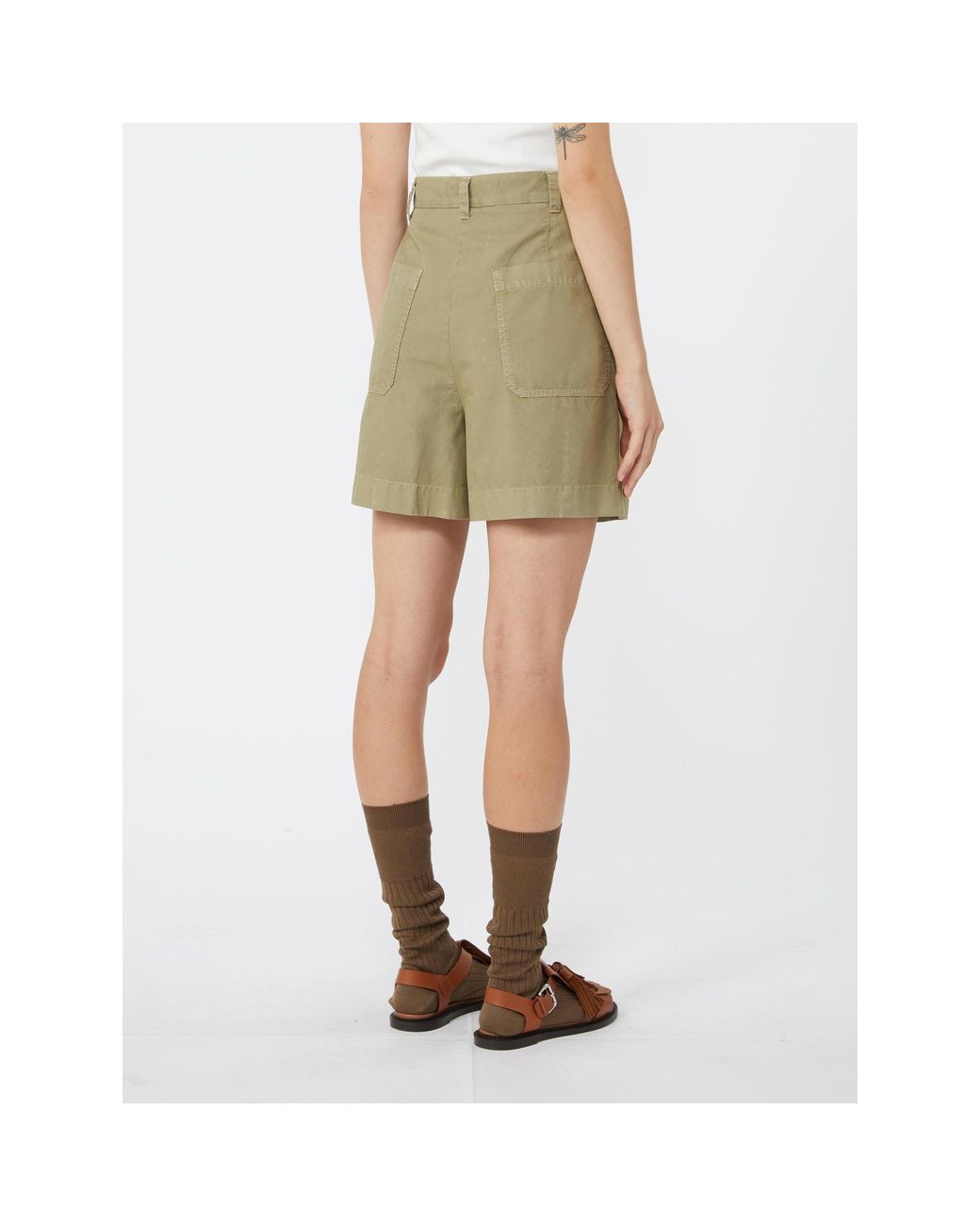 Weekend by Maxmara Natural Armonia Pleated Shorts
