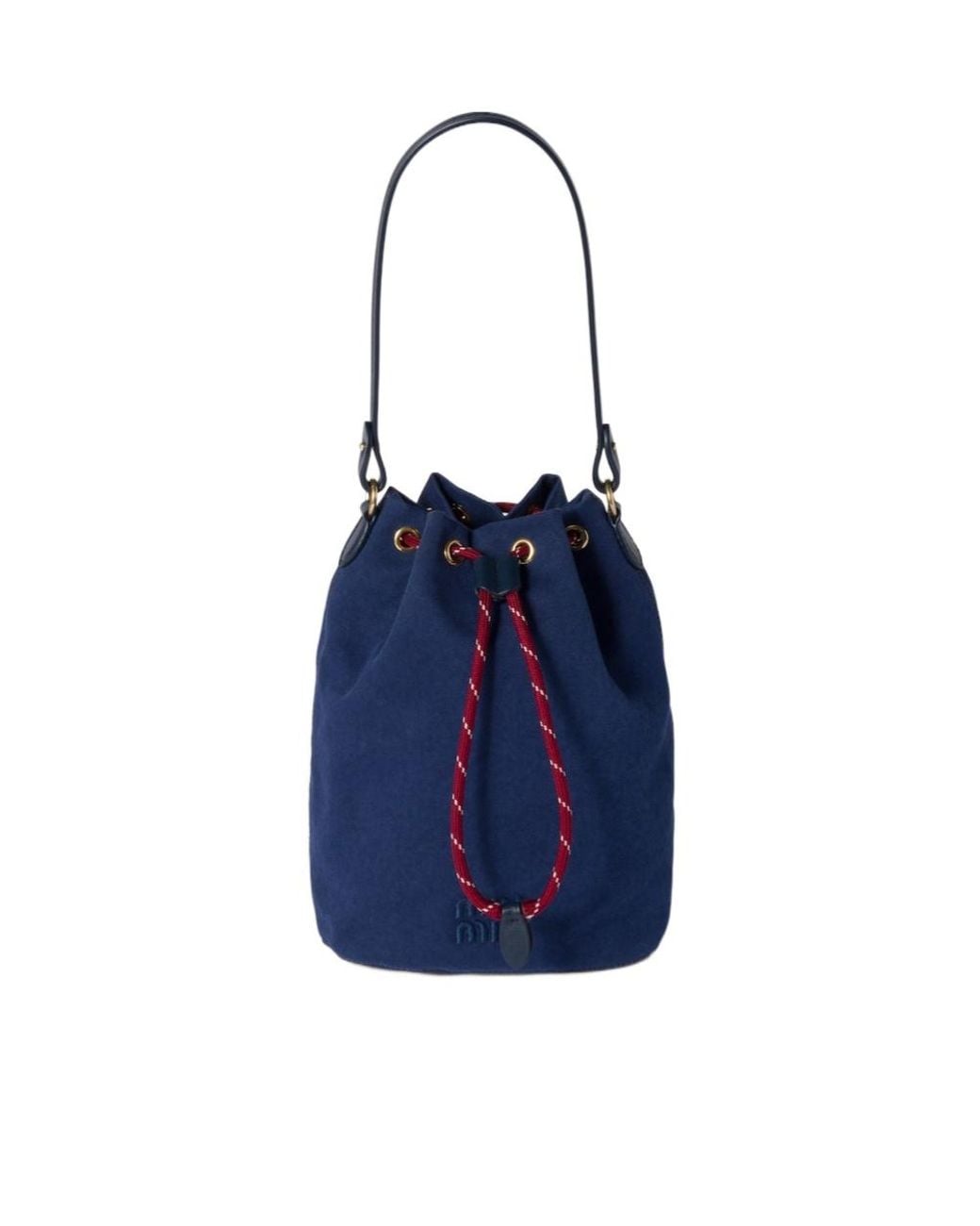 Miu Miu Blue Gabardine Sachet