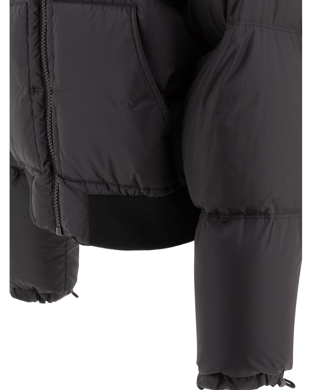 Céline Black Cropped Down Jacket