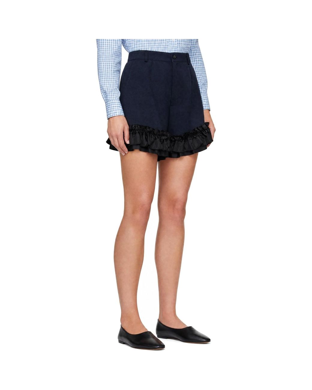 Comme des Garçons Blue Wide-Leg Trousers With An Elastic Waist