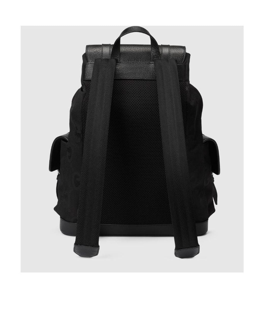 Gucci Black Jumbo Gg Backpack for men