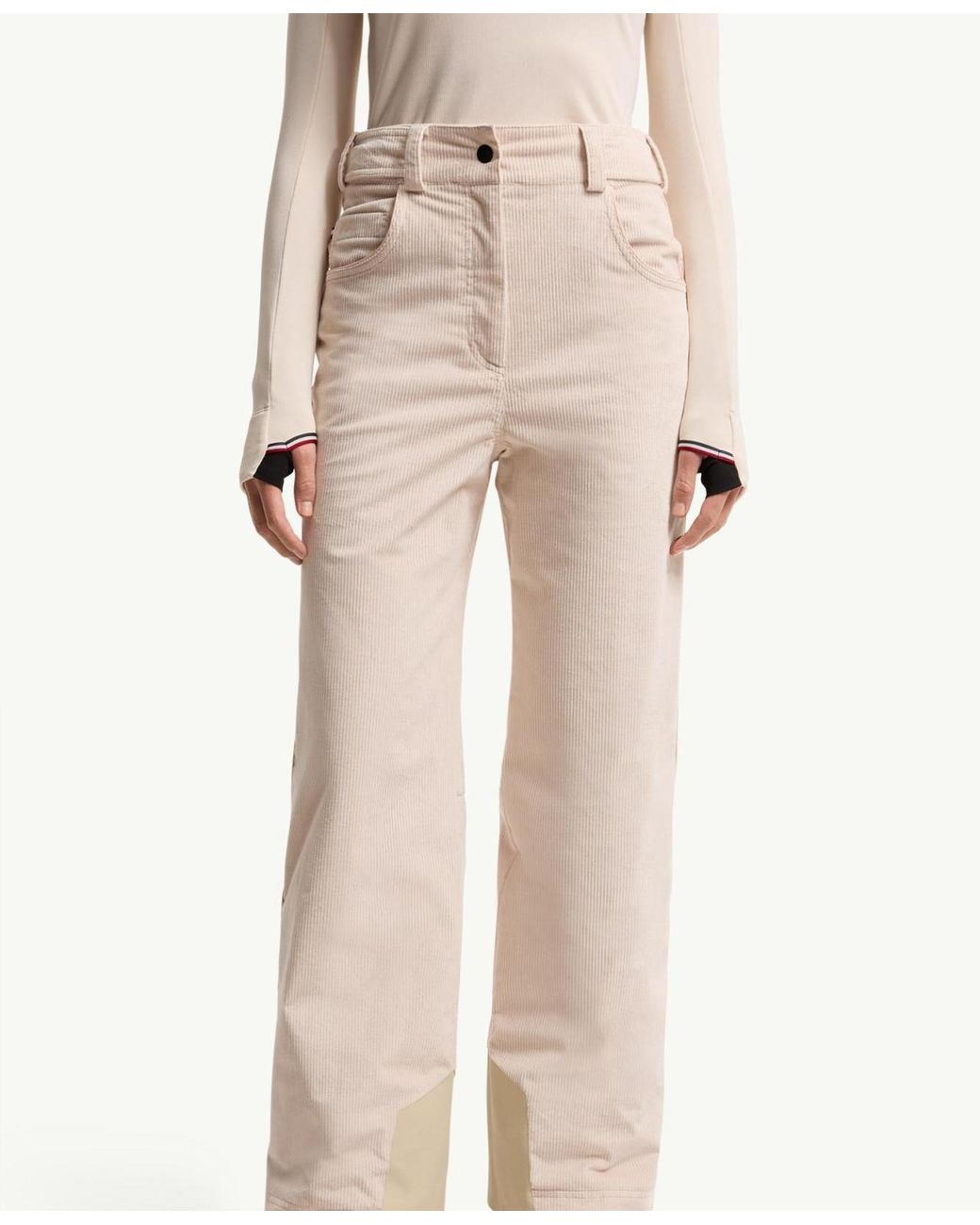 Moncler Natural Grenoble Corduroy Ski Performance Trousers