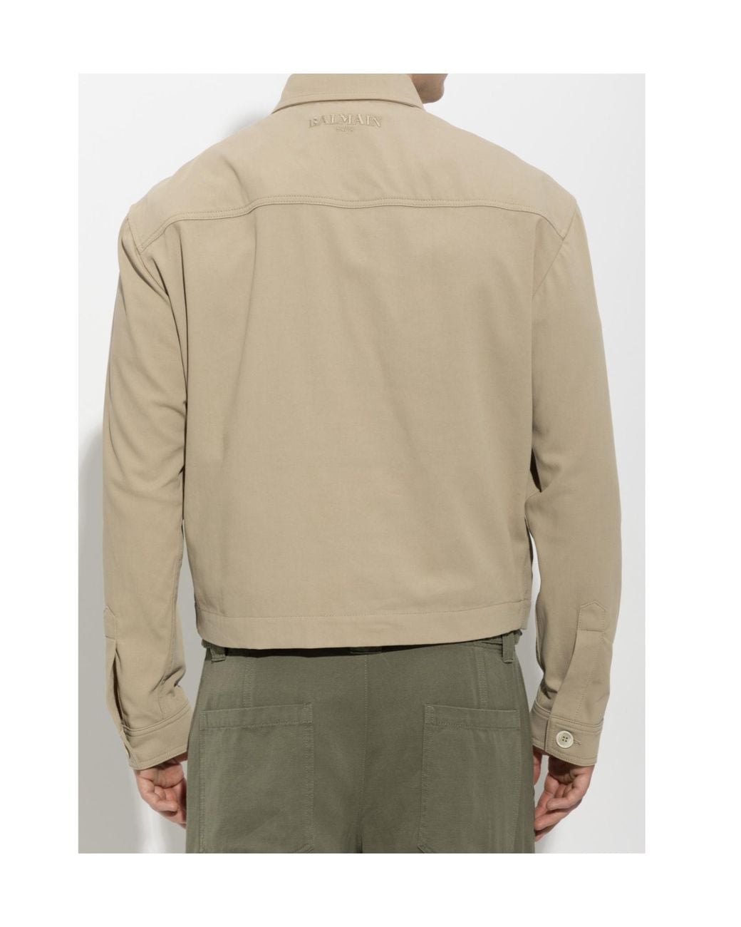 Balmain Natural Buttoned Pocket Jacket for men