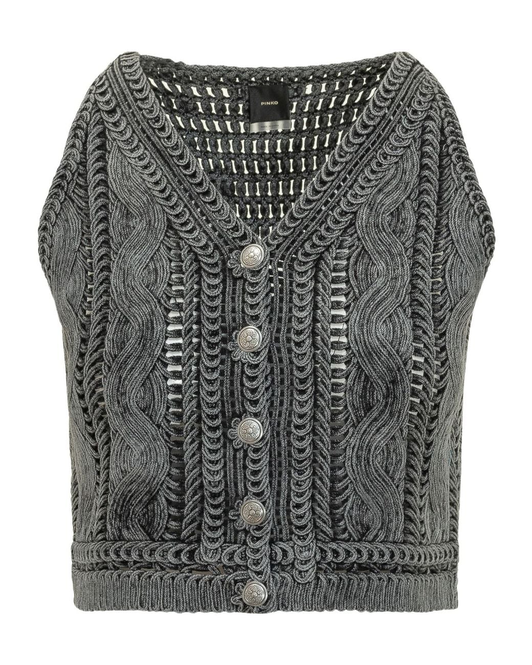 Pinko Gray Myrtus Vest