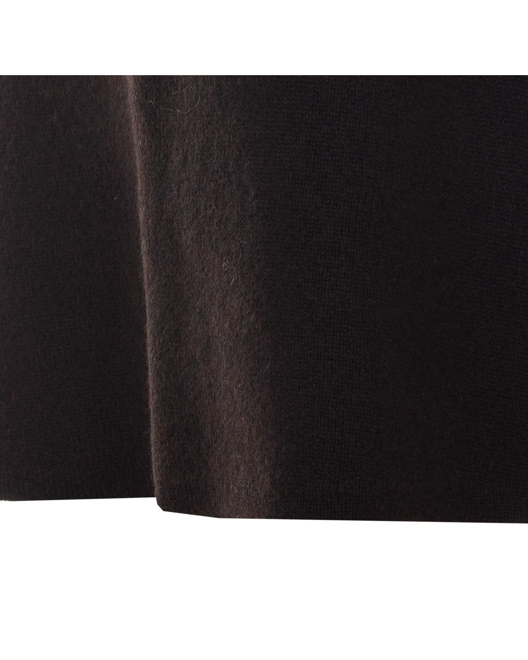 Lisa Yang Black Clare Ribbed-Waist Knitted Skirt