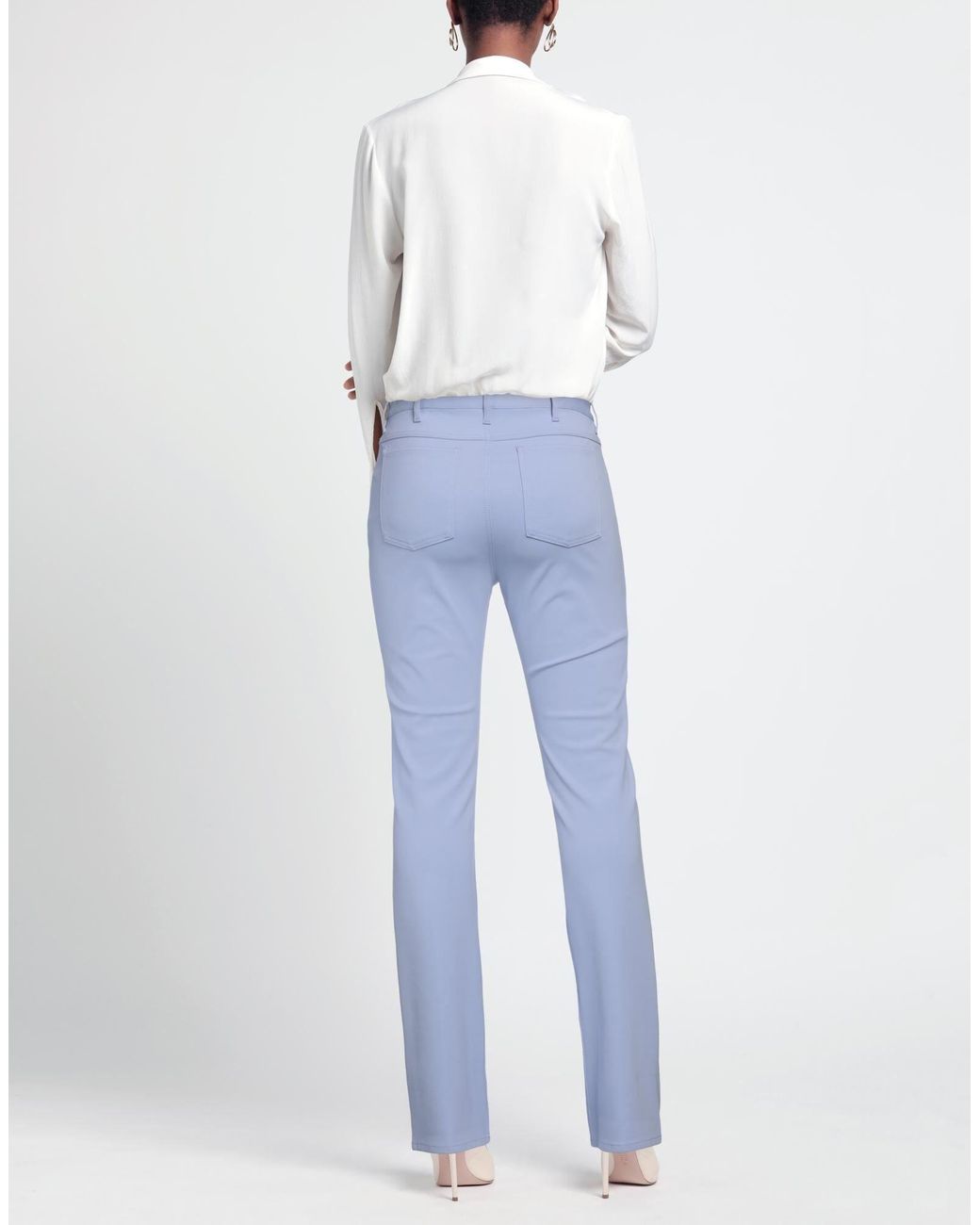 Marni Blue Minimalist Solid Color Pants