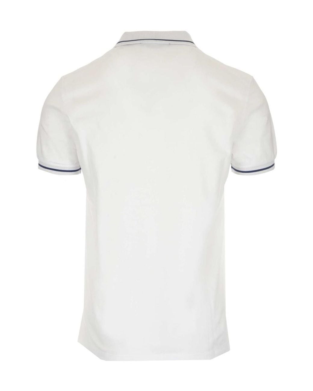 Zegna White Logo-Embroidered Polo Shirt for men
